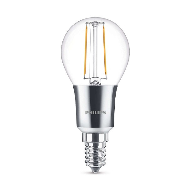 led lamp e14 kogel philips 3w 300lm 2700k dimbaar philips kabelshop nl