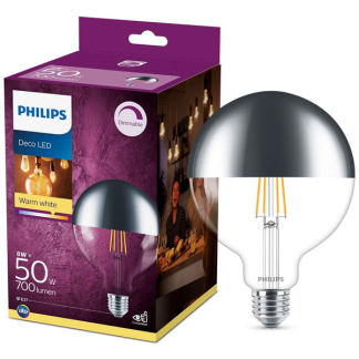 Philips Led lamp E27 | Globe | Philips (8W, 700lm, 2700K, Kopspiegel, Dimbaar) 929001935401 K150204228 - 2