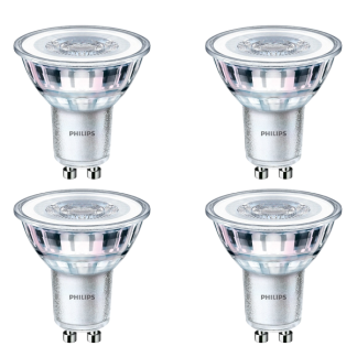 Led spot GU10 | Philips | 4 stuks (3.5W, 265lm, 3000K)
