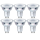 Philips Led spot GU10 | Philips | 6 stuks (3W, 230lm, 2700K, Dimbaar)  V150204437 - 1