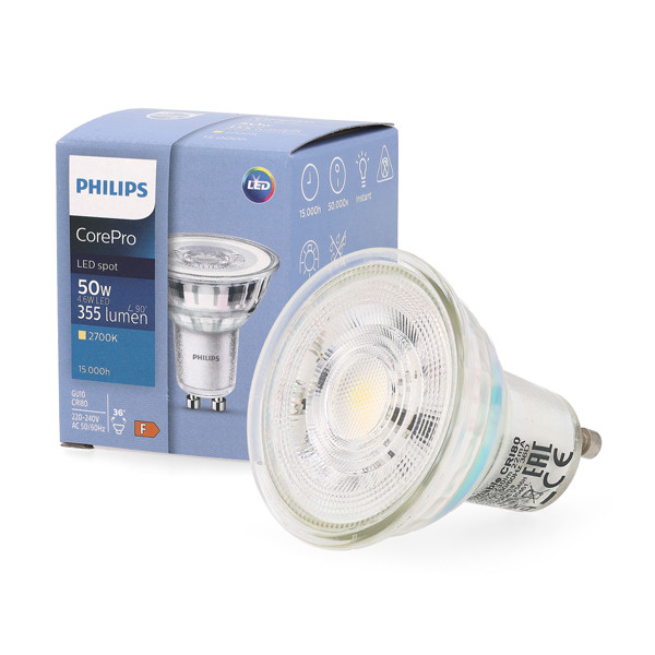 Philips Led spot GU10 | Philips (4.6W, 355lm, 2700K) 2014075010 K150204334 - 4