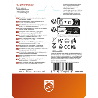Philips Micro SDHC kaart met adapter | Philips | 32 GB (Class 10, 2 stuks) PHMSDA32GUHSIU1P2 K170302199 - 3