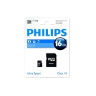 Philips Micro SDHC kaart met adapter | Philips (Class 10, 16 GB) FM16MP45B/10 K170301100 Philips Micro SDHC kaart met adapter | Philips (Class 10, 16 GB) FM16MP45B/10 K170301100