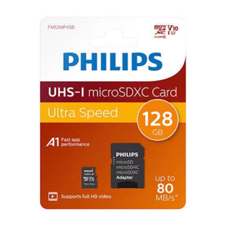 Philips Micro SDXC kaart | Philips | 128 GB (Class 10) FM12MP45B/00 K170302163 - 2