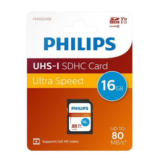 Philips SDHC kaart | Philips | 16 GB (Class 10) FM16SD45B/00 K170302169 - 2