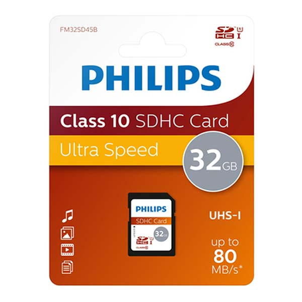 Philips SDHC kaart | Philips | 32 GB (Class 10) FM032SD45B K170301001 - 2