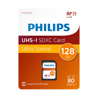 Philips SDXC kaart | Philips | 128 GB (Class 10) FM12SD55B/00 K170302168 - 2