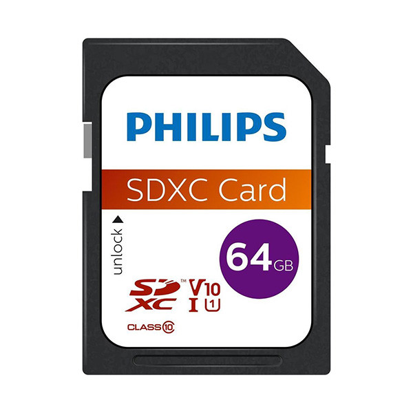 Philips SDXC kaart | Philips | 64 GB (Class 10) FM64SD55B/00 K170302167 - 1