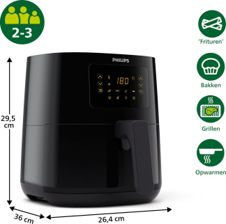 Philips Slimme airfryer | Philips | 4.1 liter (1400W, 13 kookfuncties, Wifi, App, Digitaal) X102077 K180108067 - 6