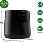 Philips Slimme airfryer | Philips | 4.1 liter (1400W, 13 kookfuncties, Wifi, App, Digitaal) X102077 K180108067 - 6