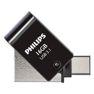 Philips USB stick | Philips | 16 GB (USB A en USB C, USB 3.1) FM16DC152B/00 K170302174