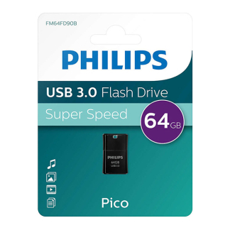 Philips USB stick | Philips | 64 GB (Nano, USB A, USB 3.0) FM64FD90B/00 K170302187 - 4