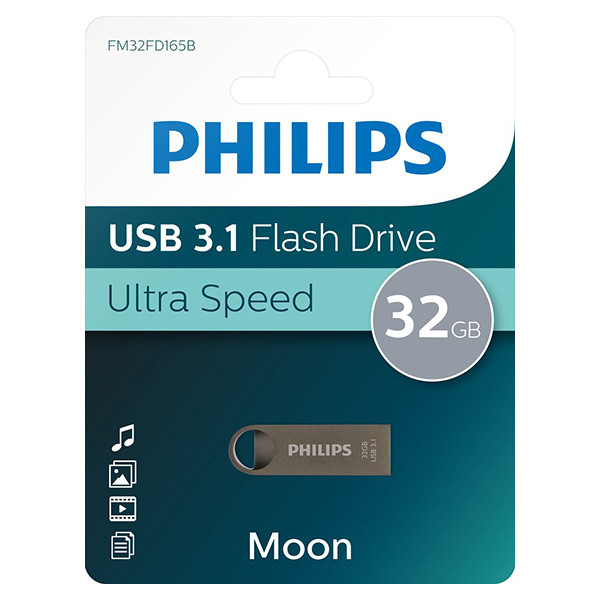 Philips USB stick | Philips Moon | 32 GB (USB A, USB 3.1) FM32FD165B/00 K170302183 - 2