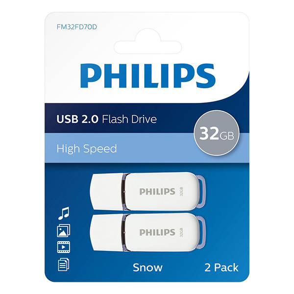 Philips USB stick | Philips Snow | 32 GB | 2 stuks (USB A, USB 2.0) FM32FD70D/00 K170302190 - 3