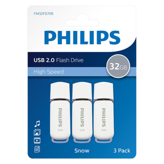 Philips USB stick | Philips Snow | 32 GB | 3 stuks (USB A, USB 2.0) FM32FD70E/00 K170302191 - 3