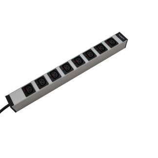 Plenty 19-inch stekkerdoos | Plenty | 3 meter (8-voudig, 1U, IEC lock) RN3022 A010806175 - 1