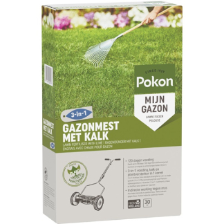 Pokon Compleet gazonpakket | Pokon | 30 m² (Gazonmest mest kalk, graszaad en mosbestrijder)  K170116018 - 
