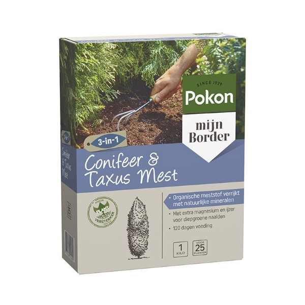Pokon Coniferen en taxus mest | Pokon | 1 kg (Korrels, Voor 25 planten) 7182788100 K170116129 - 1