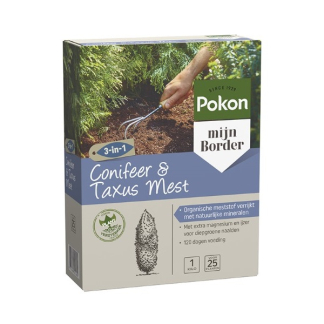 Pokon Coniferen en taxus mest | Pokon | 1 kg (Korrels, Voor 25 planten) 7182788100 K170116129 - 1
