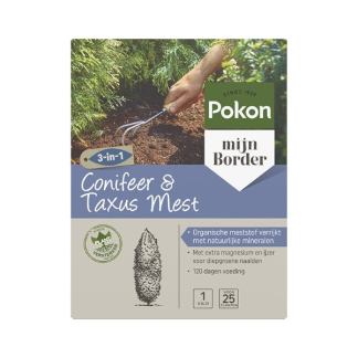 Pokon Coniferen en taxus mest | Pokon | 1 kg (Korrels, Voor 25 planten) 7182788100 K170116129 - 2