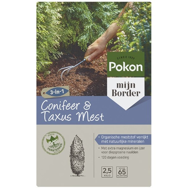Pokon Coniferen en taxus mest | Pokon | 2.5 kg (Voor 65 planten) 7182799100 K170116172 - 2