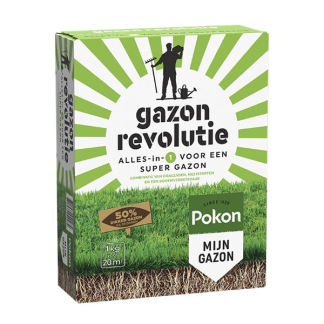 Pokon Gazon Revolutie | 1 kg (Meststof, 20 m²) 722190 A170115757 - 1