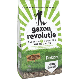 Pokon Gazon Revolutie | 4 kg (Meststof, 80 m²) 7202110015 A170115631 - 1