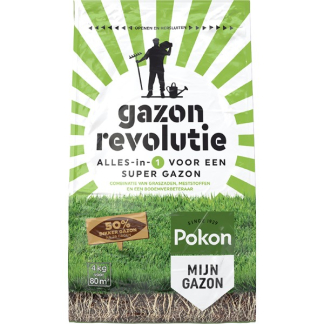 Pokon Gazon Revolutie | 4 kg (Meststof, 80 m²) 7202110015 A170115631 - 