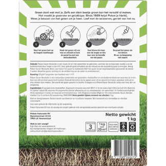 Pokon Gazon hersteller | Pokon | 20 m² (Graszaad, Meststof, Bodemverbeteraar, 1 kg) 722190 K170115757 - 3