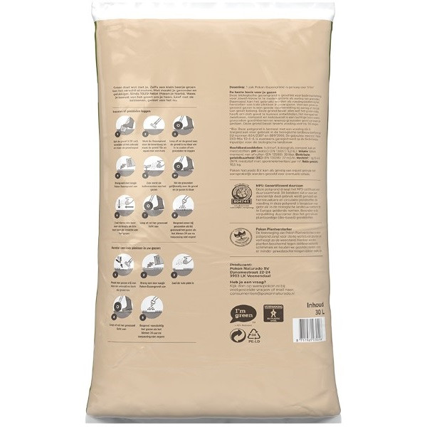Pokon Gazongrond | Pokon | 30 liter (Bio-label, Turfvrij) 7005001100 7202010136 K170116179 - 3