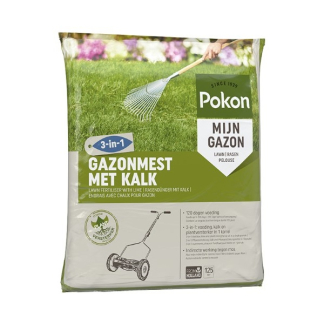Pokon Gazonmest met kalk 3-in-1 | Pokon | 125 m² (8.6 kg) 7686814400 K170116137 - 1