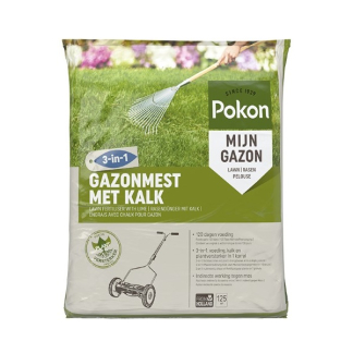 Pokon Gazonmest met kalk 3-in-1 | Pokon | 125 m² (8.6 kg) 7686814400 K170116137 - 