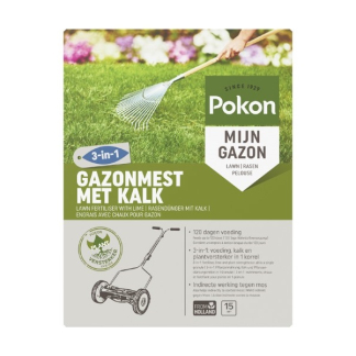 Pokon Gazonmest met kalk 3-in-1 | Pokon | 1 kg (15 m²) 7686788400 K170116014 - 2