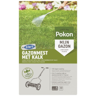 Pokon Gazonmest met kalk 3-in-1 | Pokon | 30 m² (2 kg) 7686799400 K170116015 - 