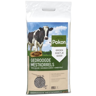 Pokon Gedroogde Mestkorrel | 5 kg (Universeel, Koemest, Bio-label) 7685813100 A170505177 - 1