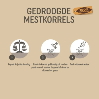 Pokon Gedroogde Mestkorrel | 5 kg (Universeel, Koemest, Bio-label) 7685813100 A170505177 - 