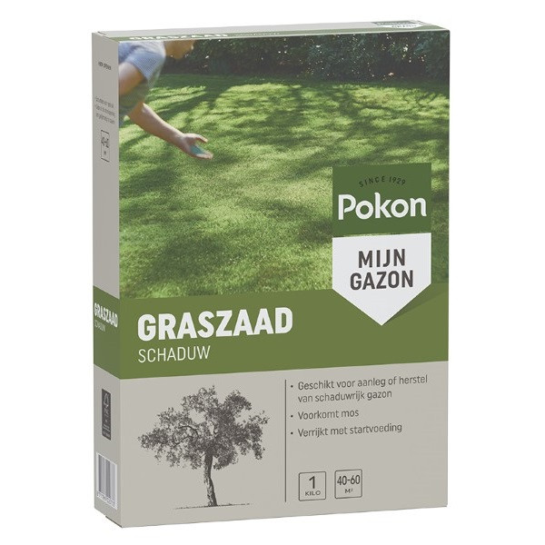 Pokon Graszaad schaduw | Pokon | 40 - 60 m² (Aanleg en herstel, Anti-mos, 1 kg) 7685501100 K170115061 - 1