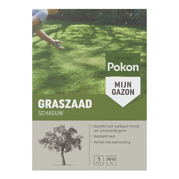 Pokon Graszaad schaduw | Pokon | 40 - 60 m² (Aanleg en herstel, Anti-mos, 1 kg) 7685501100 K170115061 - 2