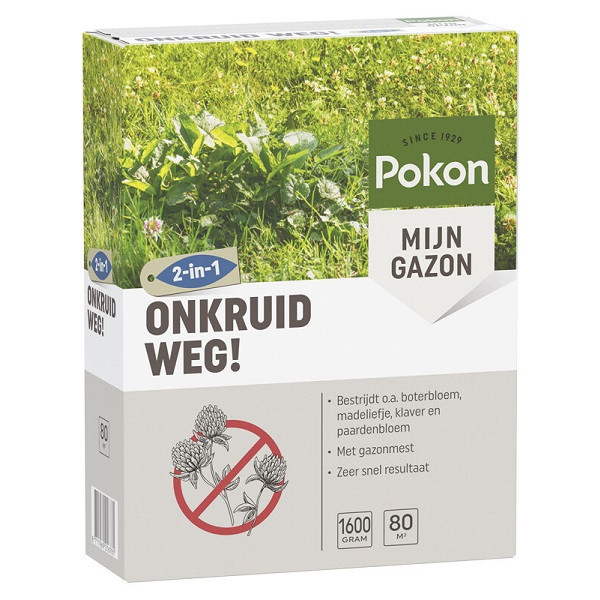 Pokon Klaver bestrijden gazon | Pokon | 80 m² (1600 gram) 7601772101 J170115035 - 1
