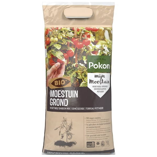 Pokon Moestuingrond | Pokon | 10 liter (Bio-label, Turfvrij) 7202010124 7961564400 7961601400 K170115696 - 1