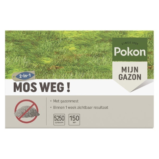 Pokon Mos Weg! | Gazon | 150 m² (Korrels, 5250 gram) 7202010140 A170505176 - 