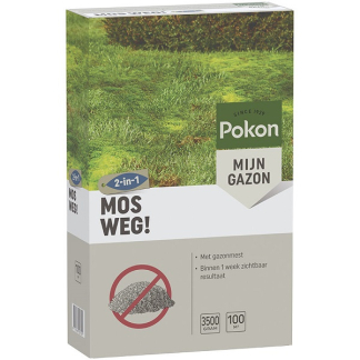 Pokon Mos Weg | Gazon | 100 m² (Korrels, 3500 gram) 7603799100 C170115033 - 
