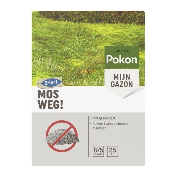 Pokon Mos Weg | Gazon | 25 m² (Korrels, 875 gram) 7603774100 C170115031 - 