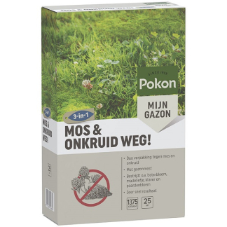 Pokon Mos en Onkruid Weg | Gazon | 25 m² (Korrels, 1375 gram) 7831774101 C170115029 - 