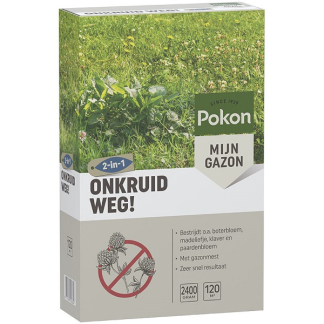Pokon Onkruid Weg | Gazon | 120 m² (Korrels, 2400 gram) 7601799101 C170115036 - 