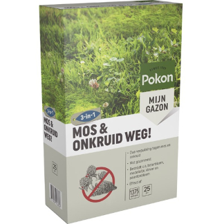 Pokon Onkruid en mos verwijderaar gazon | Pokon | 25 m² (Korrels, 1375 gram) 724092 K170115875
