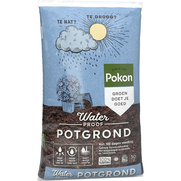 Pokon Potgrond | Pokon | 30 liter (Waterhoudend, Turfvrij, Veenvrij) 7202010003 K170505182 - 1