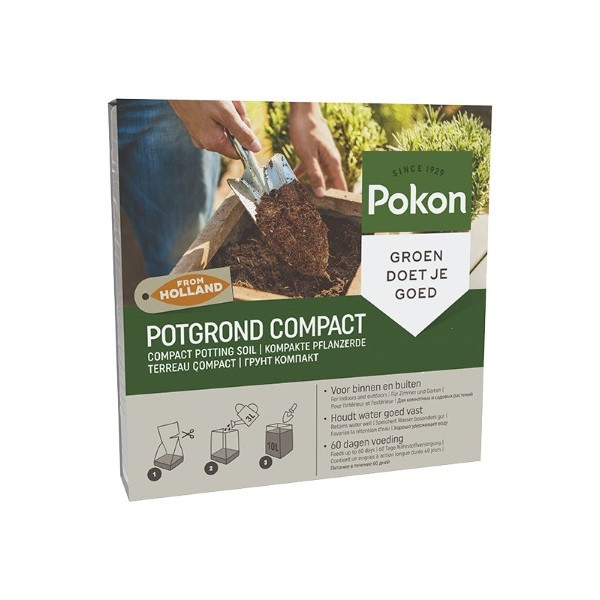 Pokon Potgrond Compact | Pokon | 10 liter (Kokosvezel, Turfvrij) 7937601400 K170116143 - 1