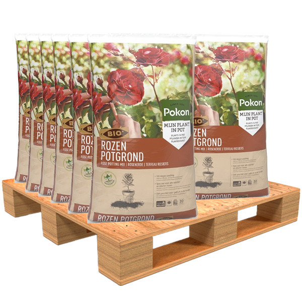 Pokon Rozen potgrond pallet | Pokon | 2250 liter | (Bio-label)  Q170116149 - 1
