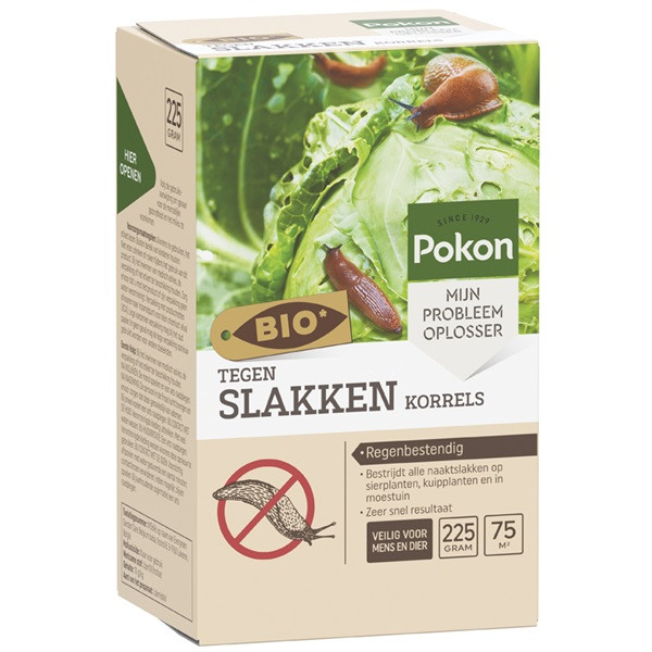 Slakkenkorrels | Pokon | 225 gram (Biologisch, 75 m²)